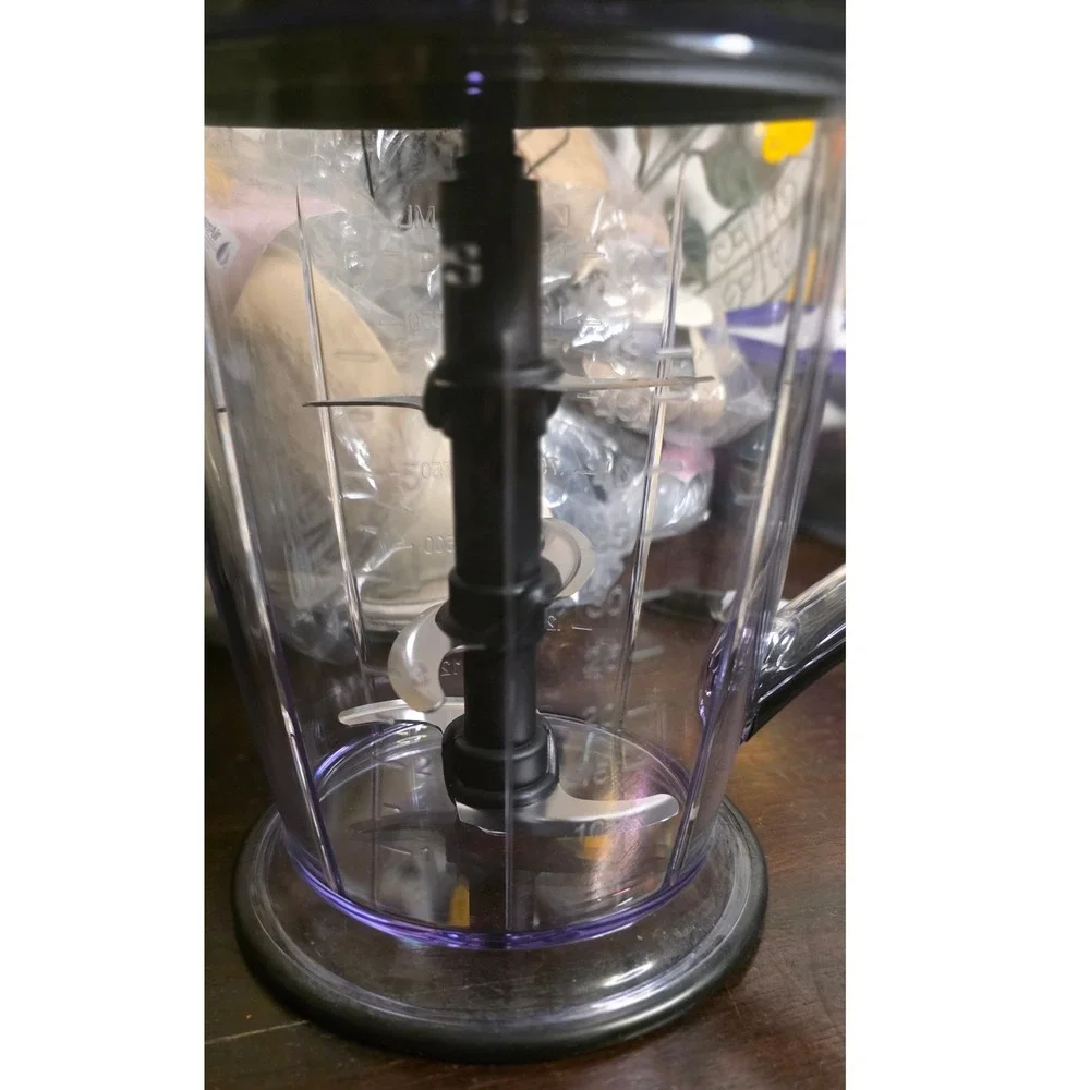 2 NINJA Food Processor Attachments  40oz & 50oz (1.5L) Clear NWT Pitcher Blade‎